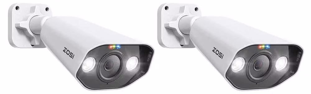 Sistema di telecamere di sicurezza - 5MP, risoluzione 1080p - Per uso esterno - Telecamera di sorveglianza - Telecamera di sicurezza