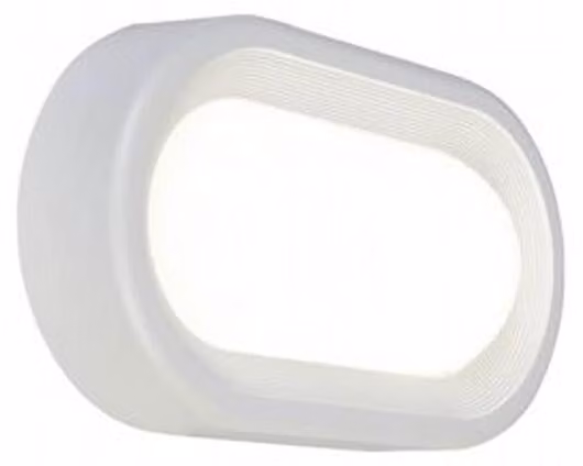 Plafoniera Esterno Moderna Orion Alluminio E Termoplastica Bianco Led 18W 4000K