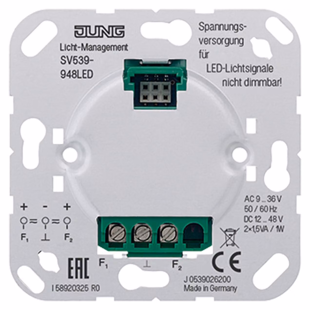 Alimentazione Jung AC9-36V DC12-48V SV 539-948 LED