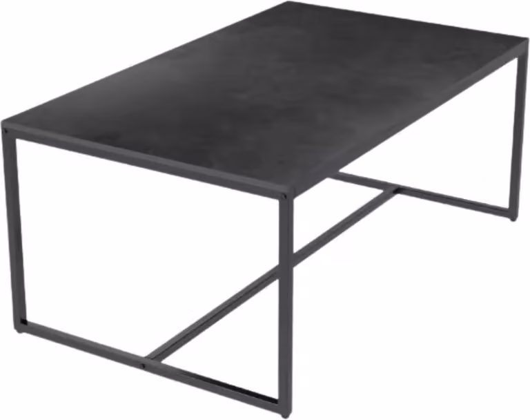 Tavolo allungabile Opulence - Aspetto marmo - 150-180?cm - Nero - Tavolo da salotto e da pranzo