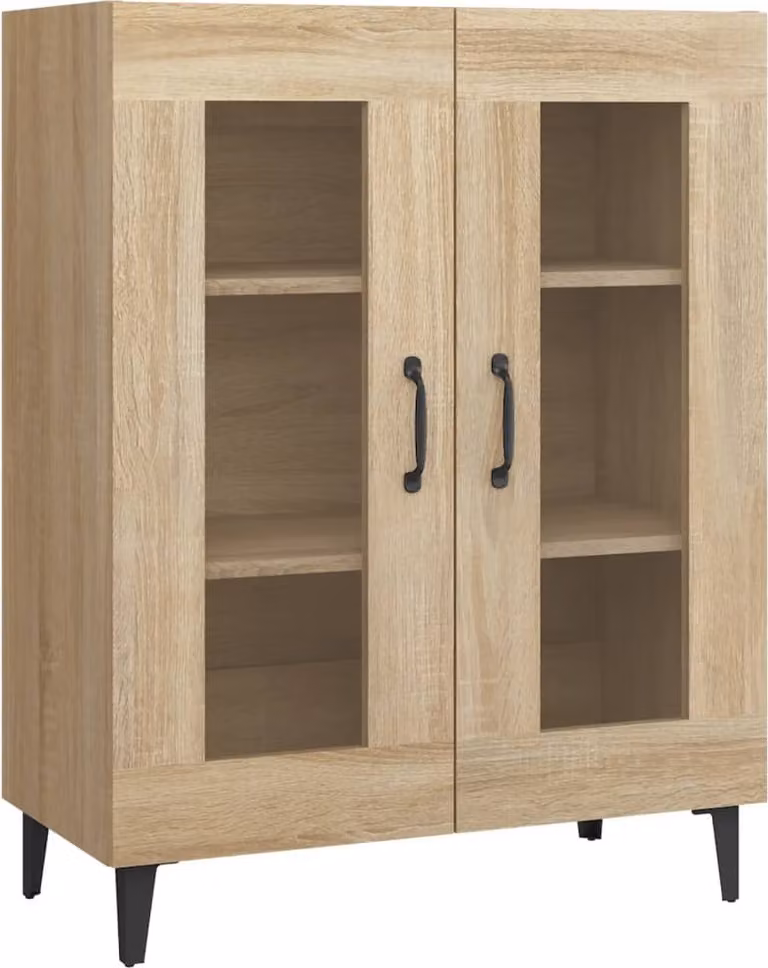 Credenza Rovere Sonoma 69,5x34x90 cm in Legno Multistrato