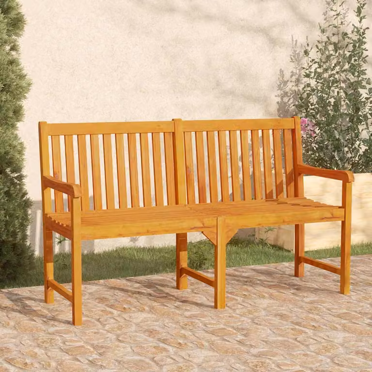 vidaXL Panca da Giardino in Legno di Acacia Trattato, Colore Marrone, L: 150 cm
