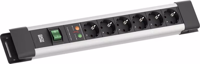 BACHMANN CONNECTUS 6xCEE7/3, 1xSPD 1xSchalter 2,0m CEE7/7 Grado