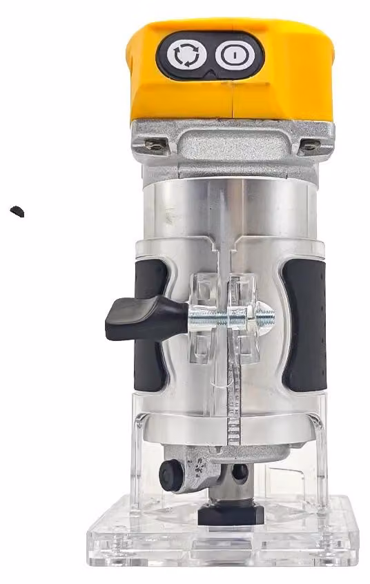 Fresatrice compatta a batteria, con 5 velocità regolabili, base in alluminio. Batteria non inclusa
