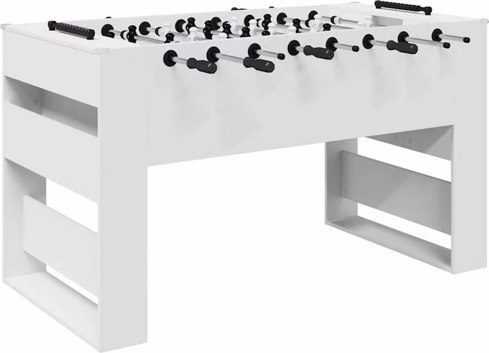 Tavolo da Foosball Bianco 146,5 x 74 x 85 cm Legno multistrato