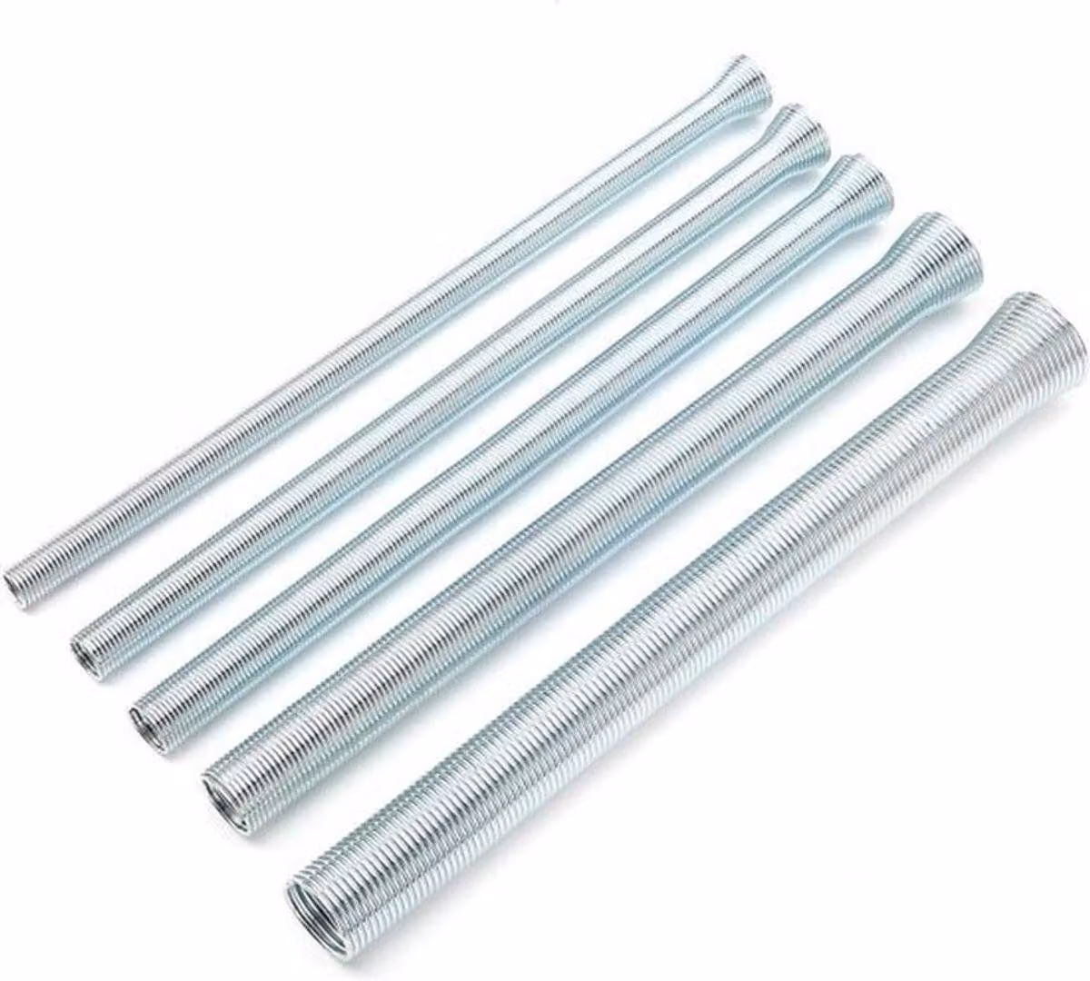 Set di 5 pezzi per la piegatura di tubi in rame e alluminio, realizzato in acciaio elastico, con supporto per la piegatura dei tubi, resistente e durevole