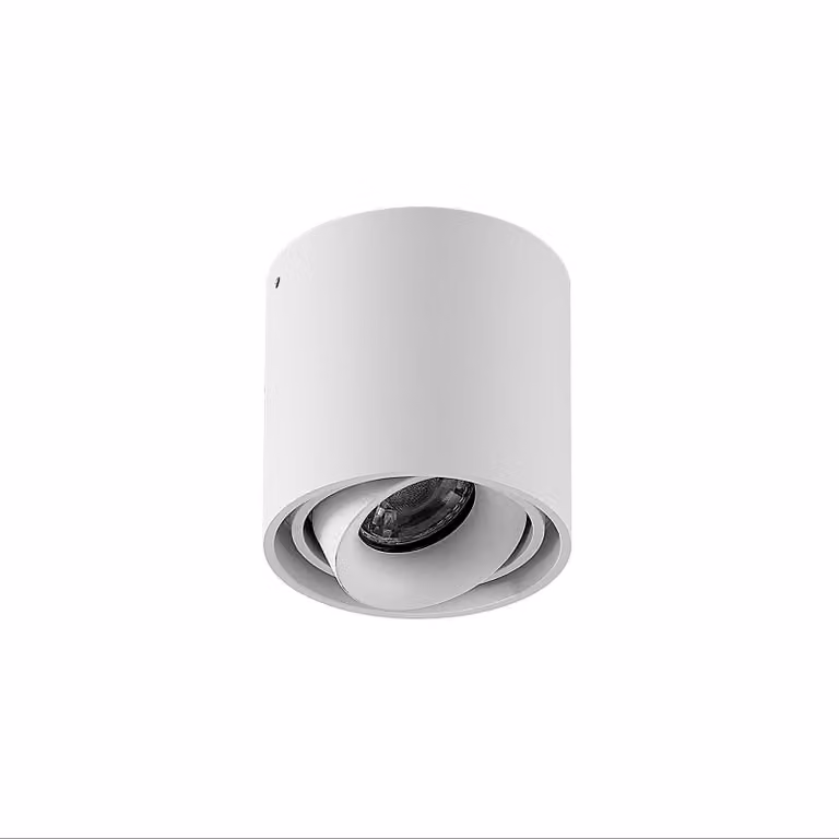 Arcchio downlight Walza, bianco, metallo, Ø 9 cm, GU10