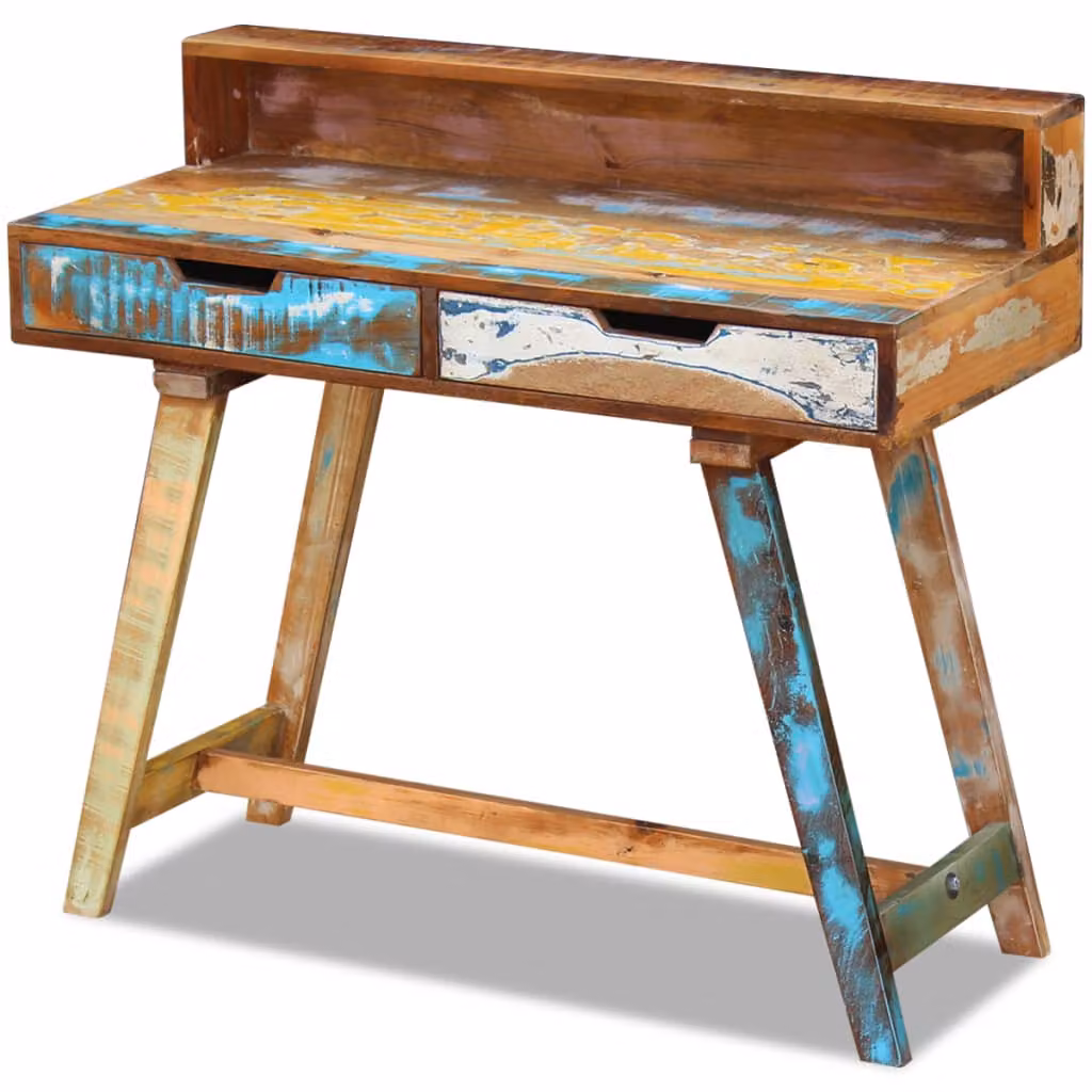vidaXL Scrivania in legno di recupero