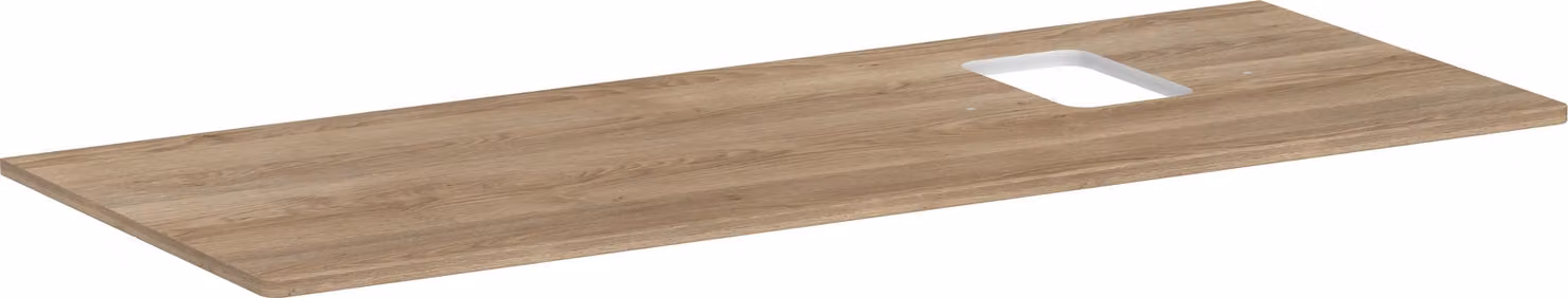 hansgrohe Xelu Q Console avec découpe à droite, 1360x550, pour vasque à poser, avec trou pour robinet, 54124230, 54124230