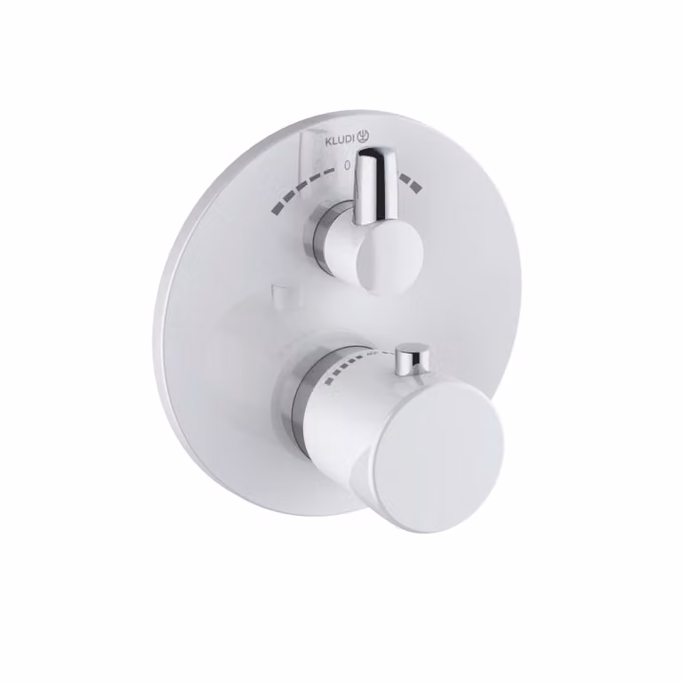 KLUDI BALANCE Mitigeur thermostatique encastré pour bain et douche, blocage de l'eau chaude 40°C, 528109175, 528109175
