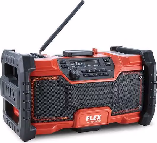 Flex CEE Digitales Akku-Baustellenradio RD 10.8/18.0/230 DAB+, FM, ohne Akku