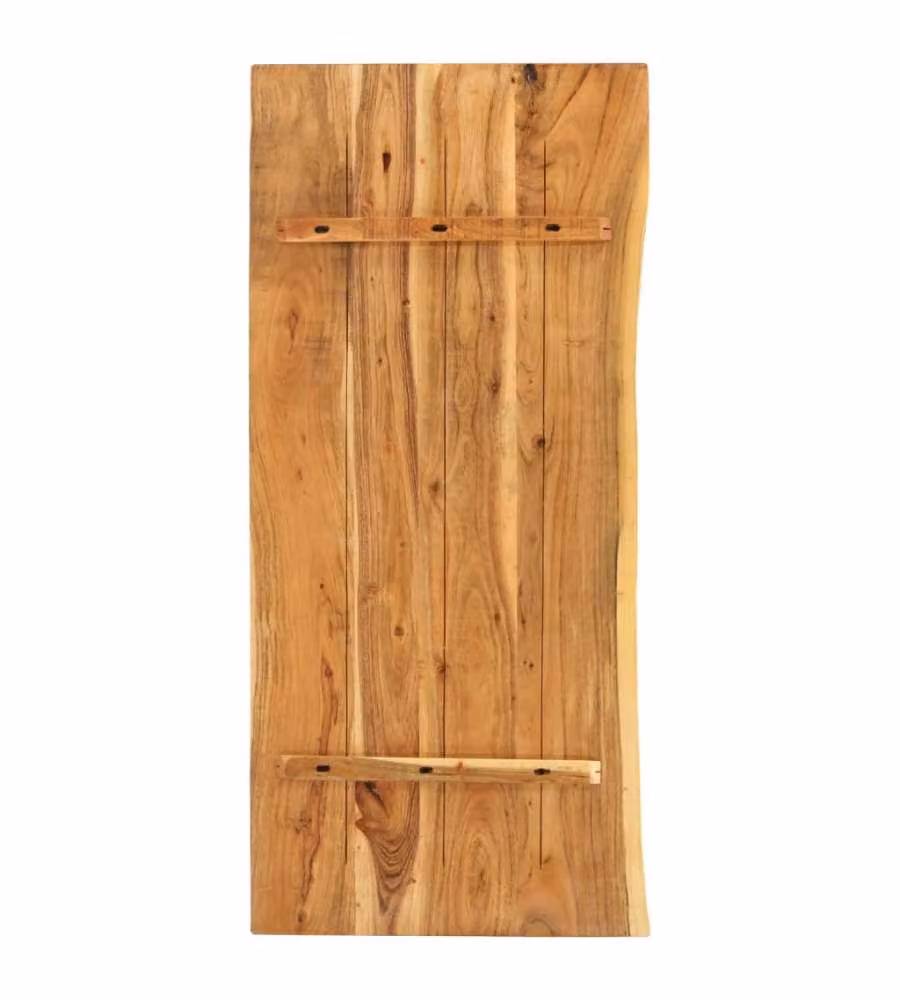 Piano per Lavabo Bagno in Massello di Acacia 114x52x3,8 cm