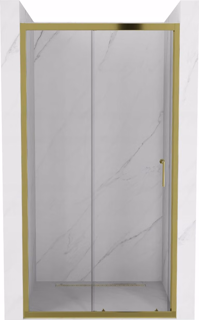 Mexen Apia porte doccia scorrevoli 105 cm, trasparente, oro - 845-105-000-50-00