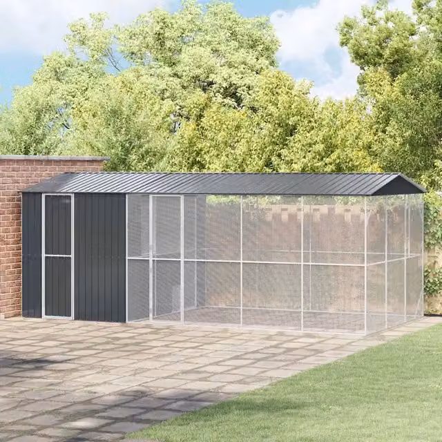 Gabbia per uccelli Antracite 645 x 310 x 247 cm Acciaio zincato 3325163