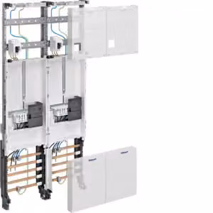 Array completo, univers Z 2ZP, H=1050mm, 2 array - Pannello contatori 2 contatori kWh 0 file ZK34C3N