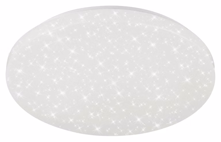 BRILONER - Lampada da bagno a LED, lampada da bagno con decorazione a stella, plafoniera 18 watt, IP44, 2200 lumen, 4000 Kelvin, bianco, 385x75mm (DxH), 2360-016 [classe energetica E].
