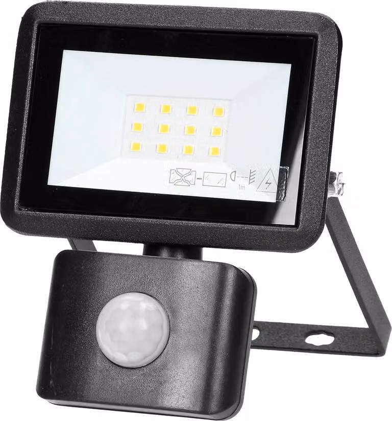 Proiettore A Led Con Pir 10W 800Lm Ip44 4000K