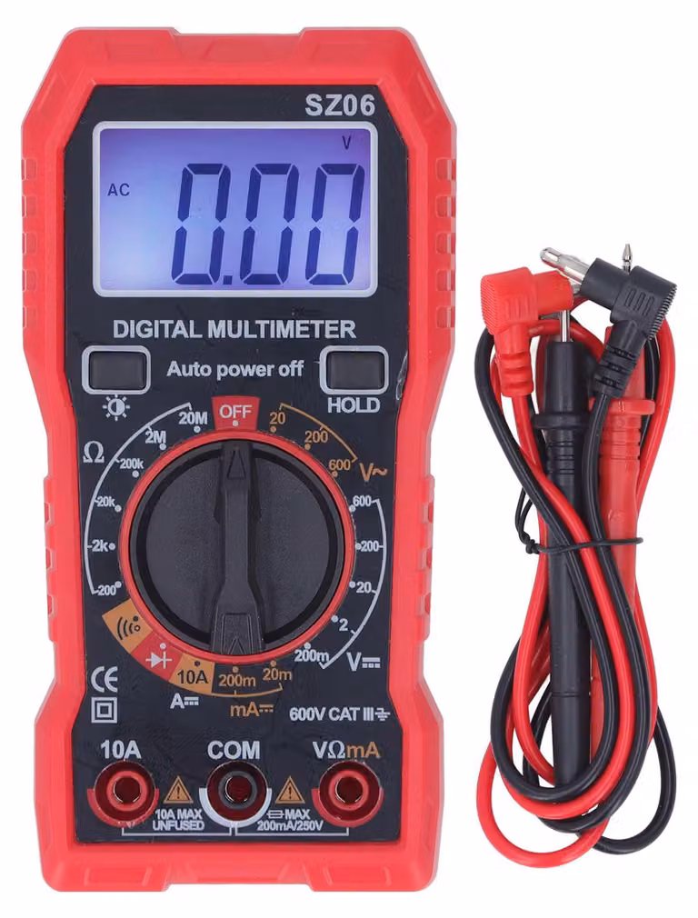 Multimetro digitale, alta precisione, retroilluminazione HD, anti-bruciatura, misuratore multifunzionale di corrente e tensione per riparazioni e lavori