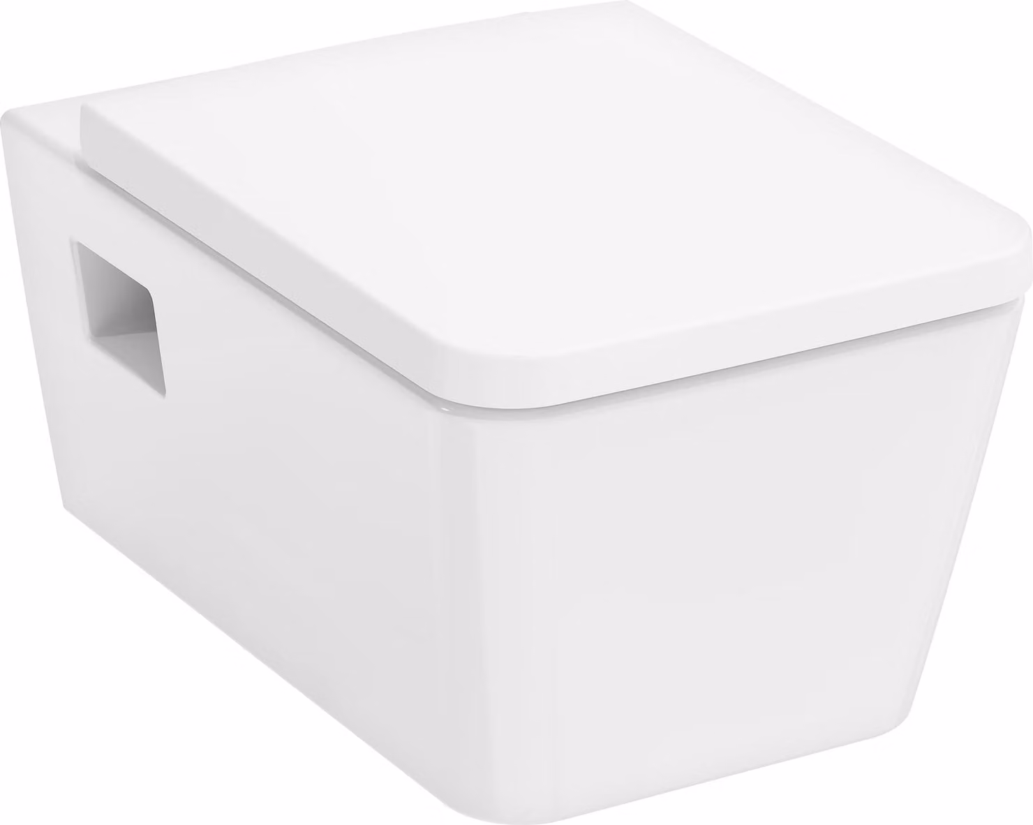 hansgrohe EluPura Original Q Siège de WC, avec couvercle, blanc, 365x440x45mm, 60149450, 60149450