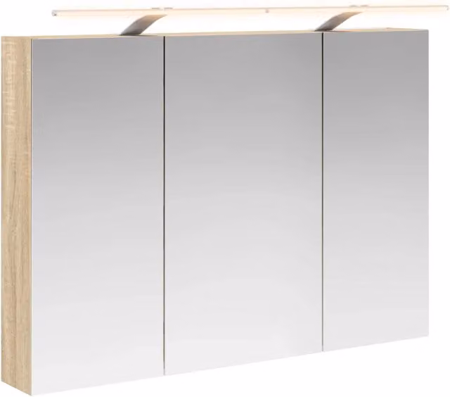 Mobiletto per specchio da Bagno | Armadio da bagno con lo scaffale Rovere Sonoma