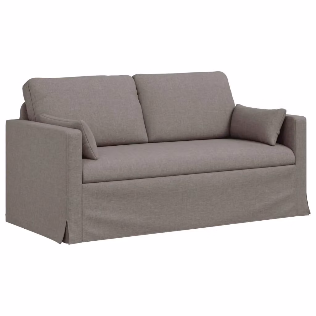 Divano vidaXL Talpa in tessuto con struttura in metallo e coperture rimovibili, L: 158 cm, P: 78 cm, H: 80 cm – 2