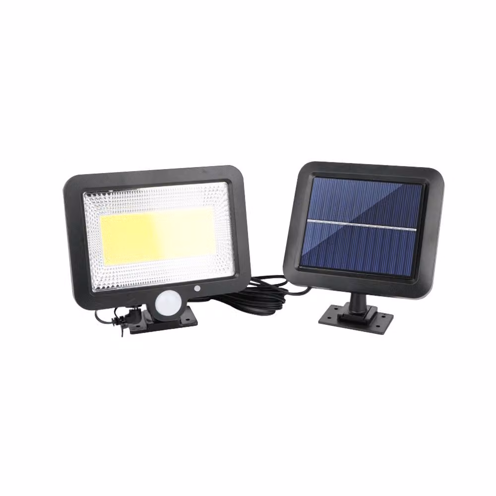 FOREVER Light Sunari FLS-06 Luce solare LED 8W, 600 Lumen, 6000K Batteria ricaricabile 1800mAh Sensore di movimento PIR, illuminazione esterna impermeabile IP65 per giardino