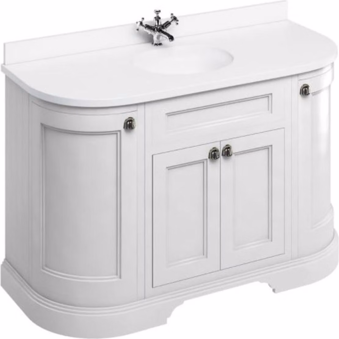 Lavabo / mobiletto Casa Padrino con piano in marmo e 4 ante 134 x 55 x h. 93 cm