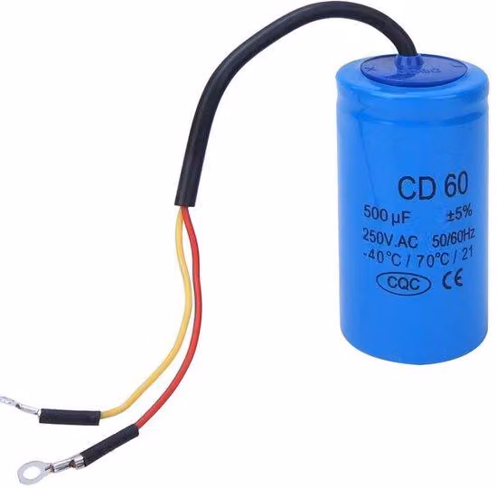 Condensatore elettrolitico da 500 µF - 40/70°C - per compressori d'acqua e d'aria