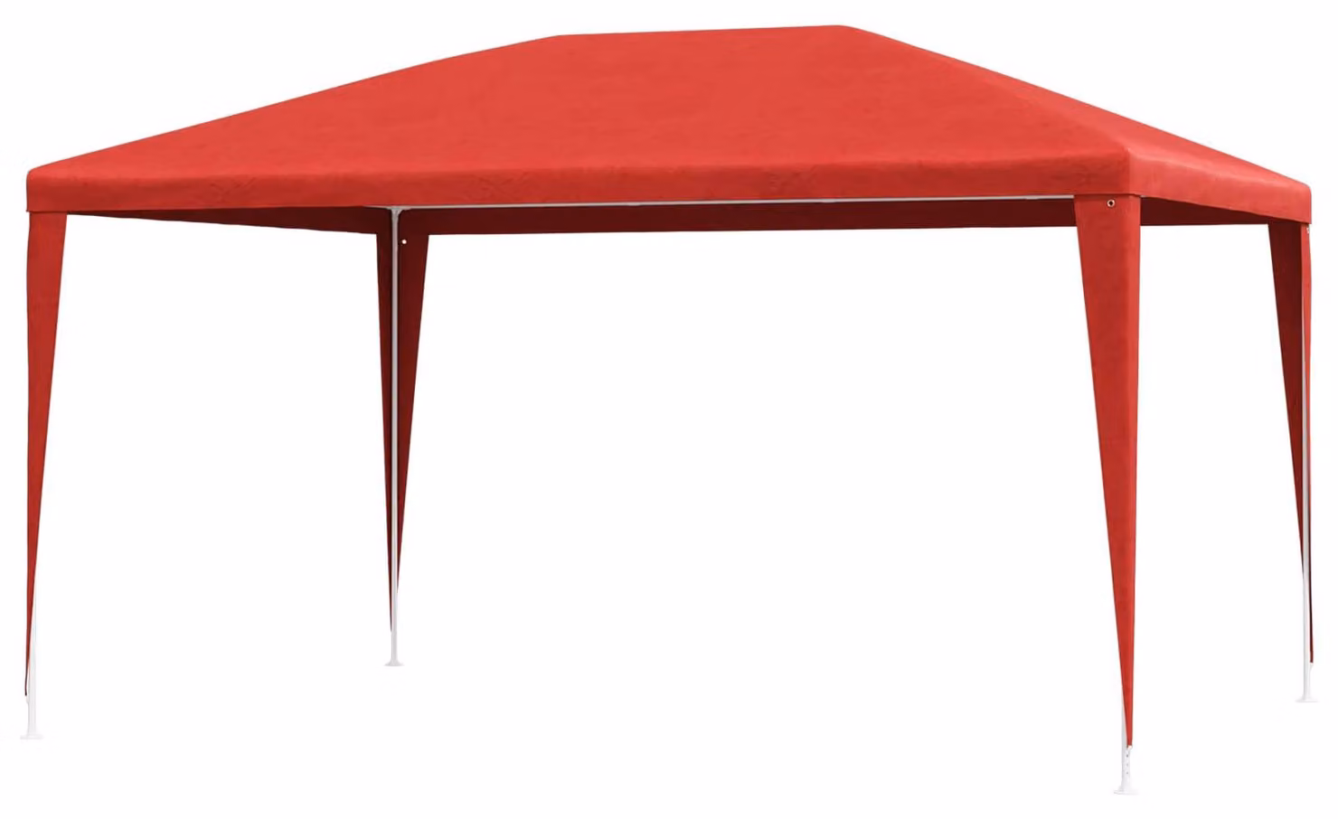 Tenda Party 400 x 300 x 255 cm Rosso PE e Acciaio