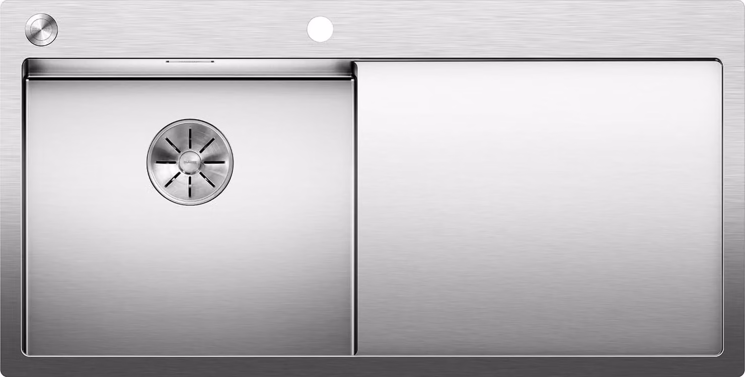 Lavello Blanco CLARON 5 S-IF 1000 x 510 mm acciaio inox 521626 1 lavello Con scolapiatti Vasca a sinistra Look da incasso