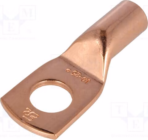 2 connettori a crimpare: connettore a tubo da 25 mm², connessione a morsetto M10, lunghezza: 32,5 mm, codice prodotto: E11KM-010101036