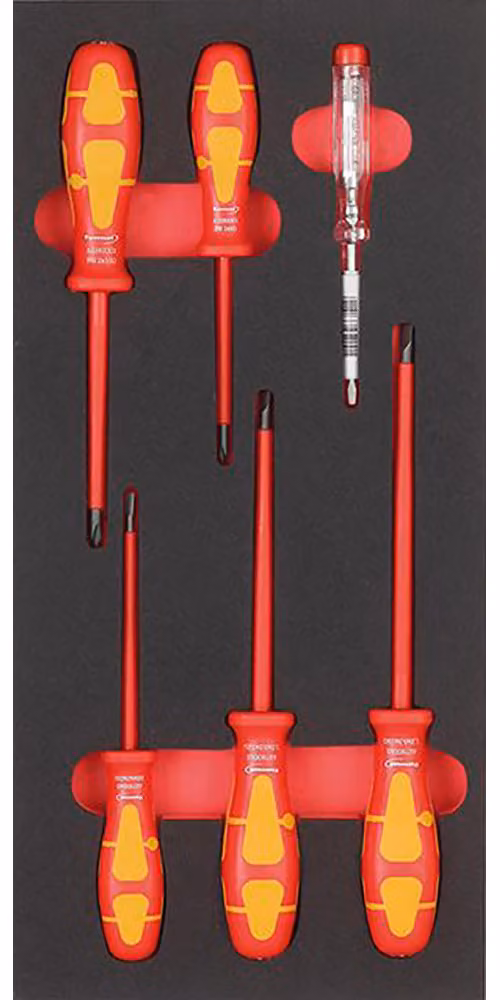 Set di utensili per lavori elettrici, modello 1/3, cacciavite VDE