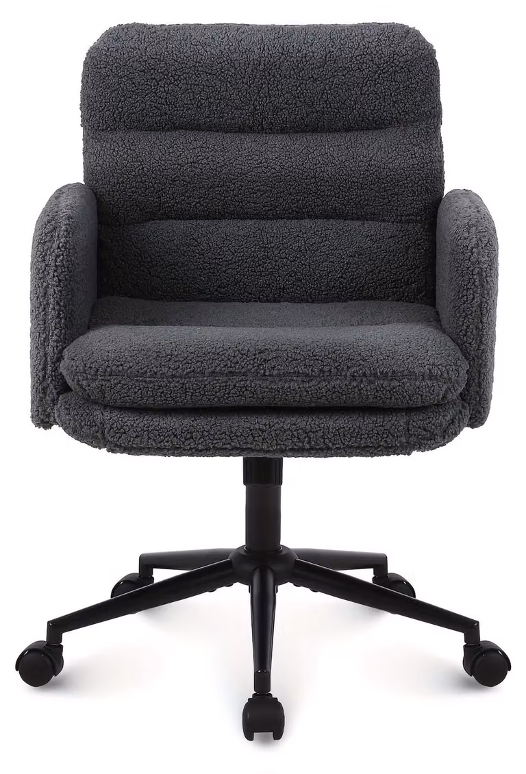 Sedia da ufficio - Sedia ergonomica per ufficio - Sedia girevole - Sedia per ufficio - Grigio scuro