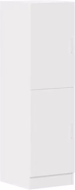 Mobile da cucina e ufficio multifunzionale HELLOSHOP26 bianco con ripiani interni e ante a battente in legno composito L/P/H: 38 x 41,5 x 131,5 cm