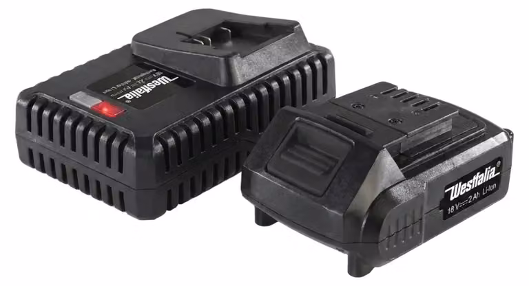 Batteria 18V 2,0 Ah A2AH18 + Caricabatteria Veloce ASLG