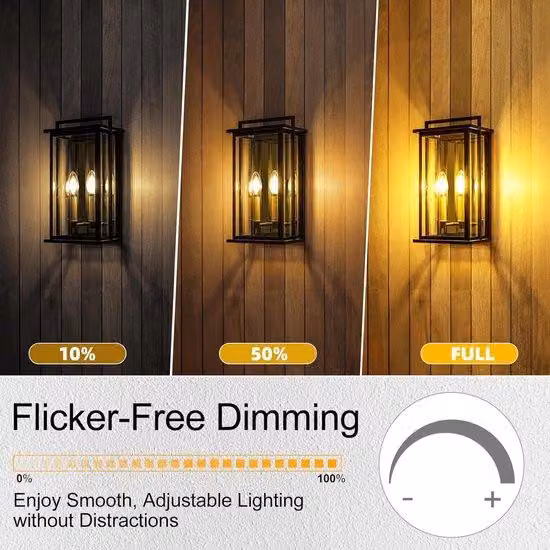 Set da 12 lampade a sospensione a LED, dimmerabili, equivalente a 40 W, luce morbida a 3000 K, bianco, vetro