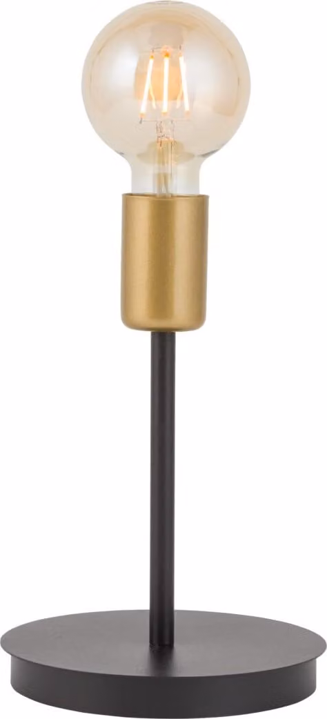 Lampada da tavolo moderna decorativa a soppalco nero-oro Gino 1xE27 15W Sigma Lighting