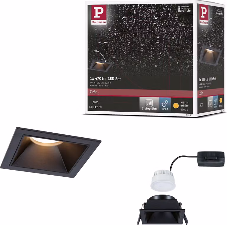 Paulmann Luce da incasso LED Cole set da 1