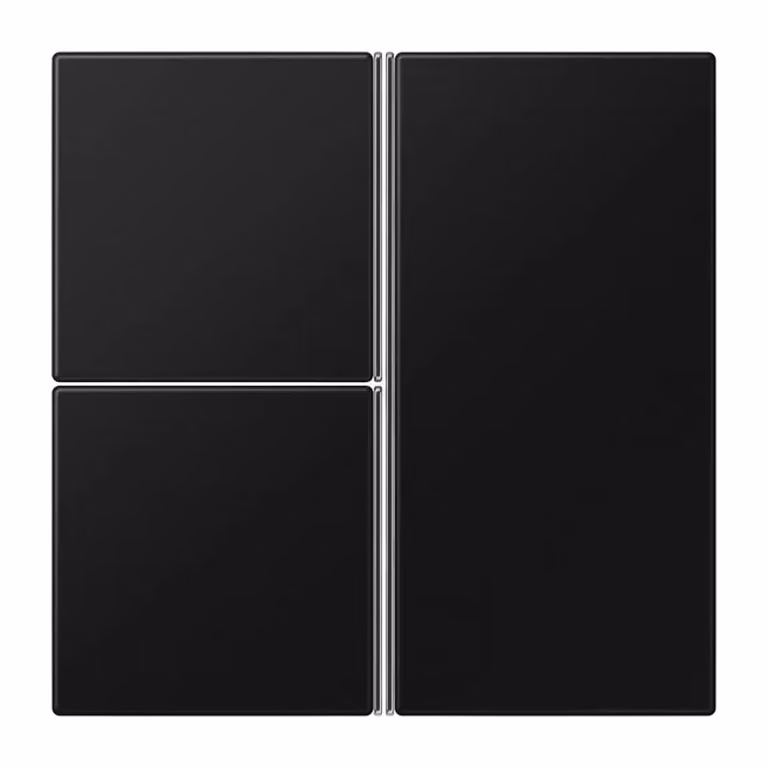 Tastiera Jung a 3 moduli, F40, serie LS, nero grafite opaco LS403TSASWM