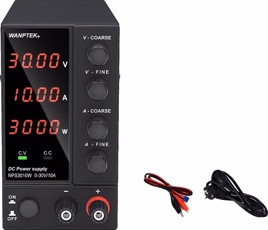 Alimentazione, tensione regolabile, display ad alta precisione, NPS3010W 4 cifre