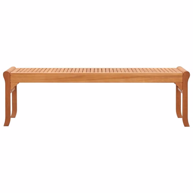 Panca da Giardino 3 Posti 150 cm Legno Massello di Eucalipto