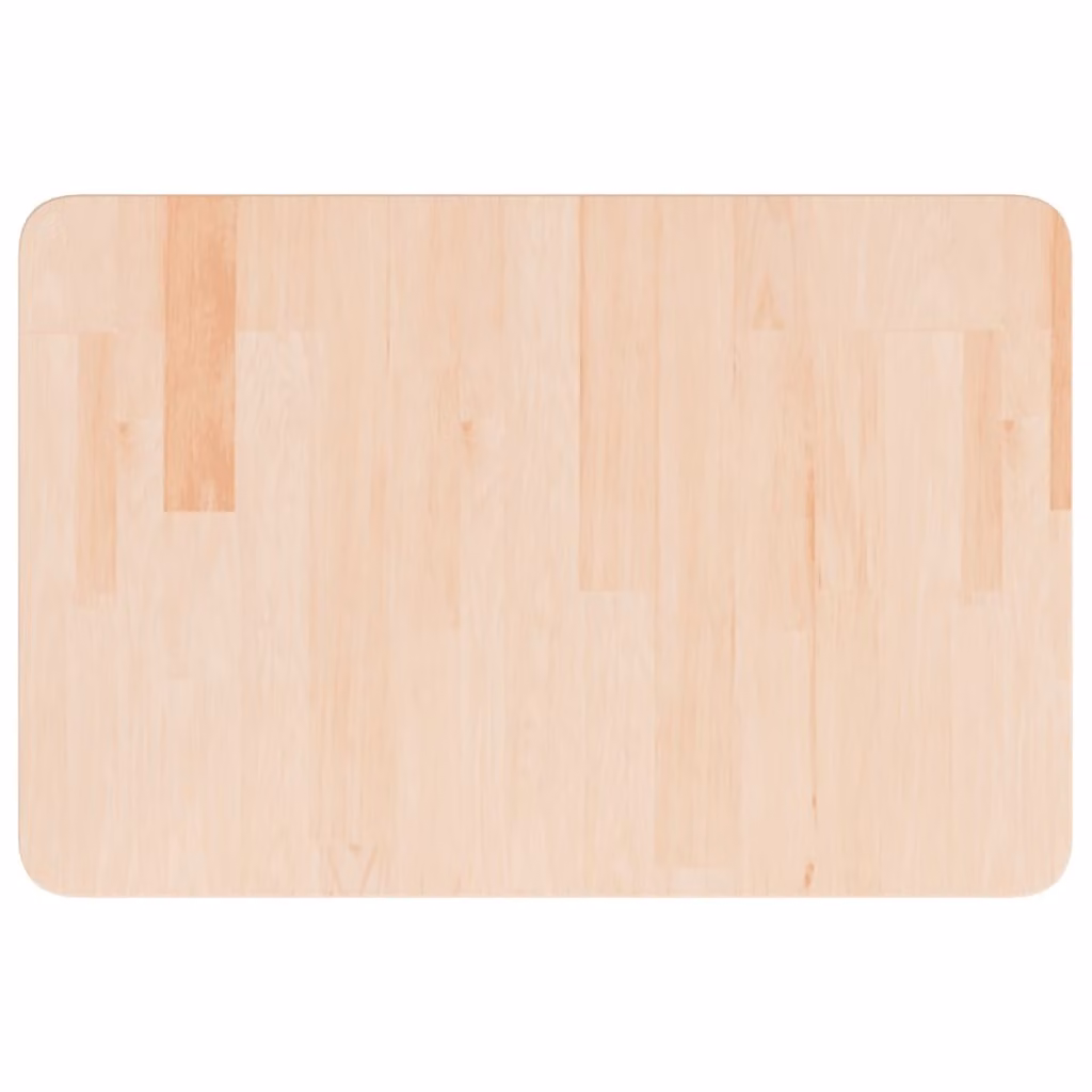 Piano Bagno 60x40x1,5 cm in Legno Massello Non Trattato