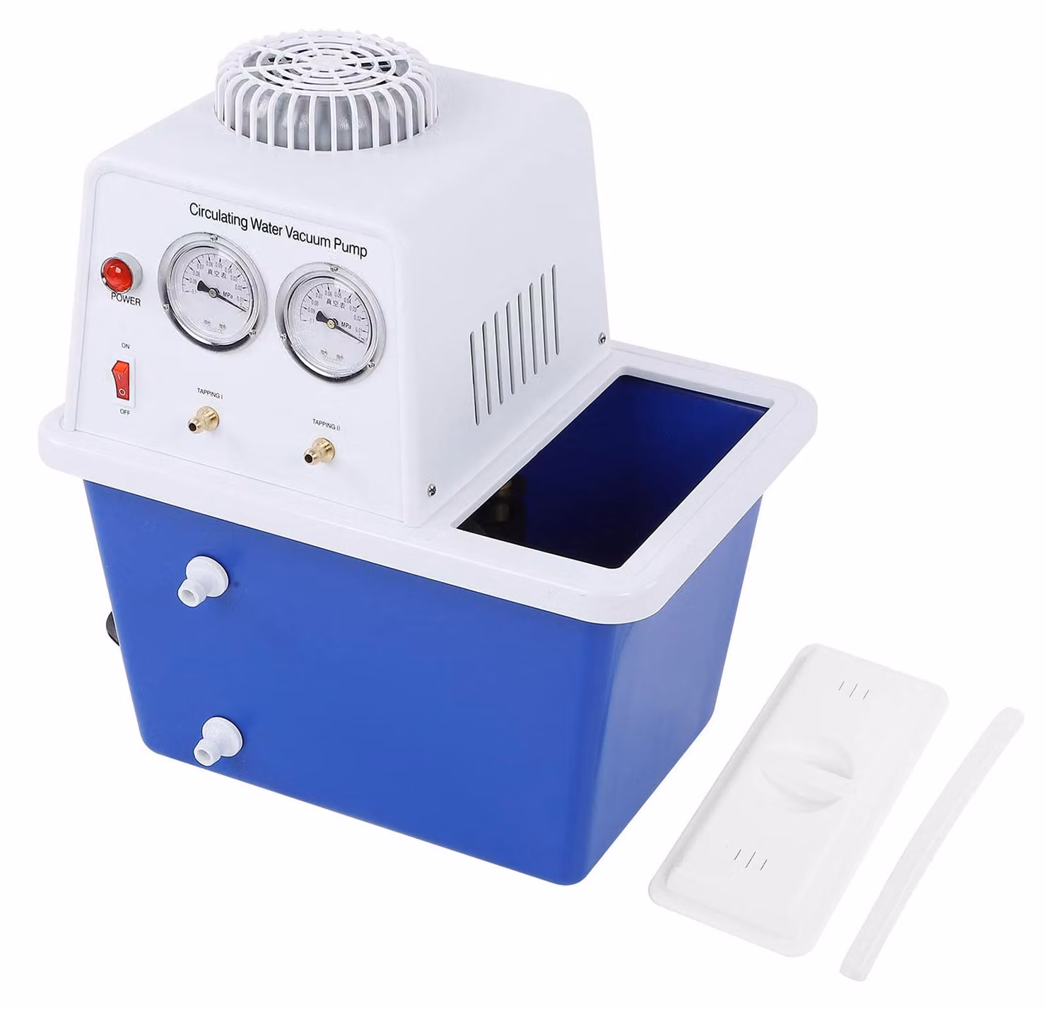 Pompa a vuoto con sistema di raffreddamento a circuito d'acqua, portata di 60 litri al minuto, potenza di 180 W, altezza di aspirazione di 8 metri, tensione di 220 V