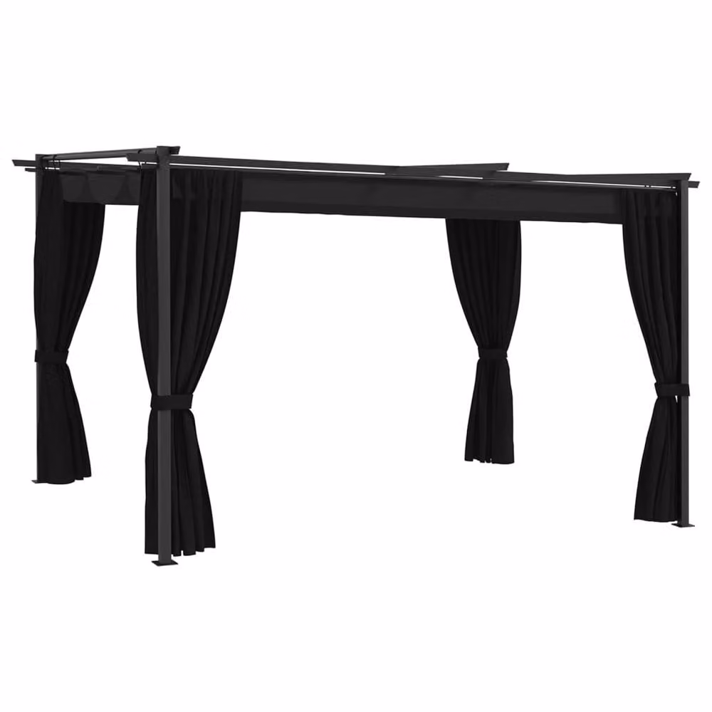Gazebo vidaXL 4 x 3 m antracite