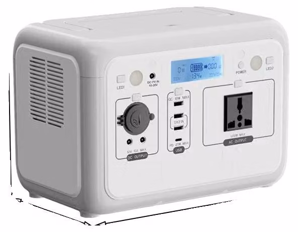 Centralina portatile, onda sinusoidale pura, multiple opzioni di ricarica, 500W, 460.8Wh