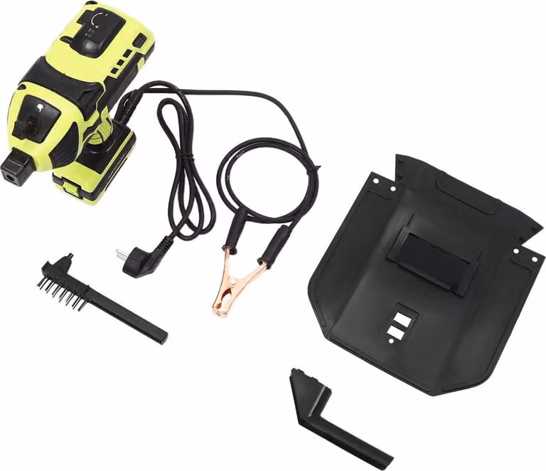 Saldatrice portatile ad arco/MMA, inverter, per elettrodi, 220V, 20–120A, con tecnologia IGBT, adatta per elettrodi da 2,5–3,2mm, con spina europea, colore verde