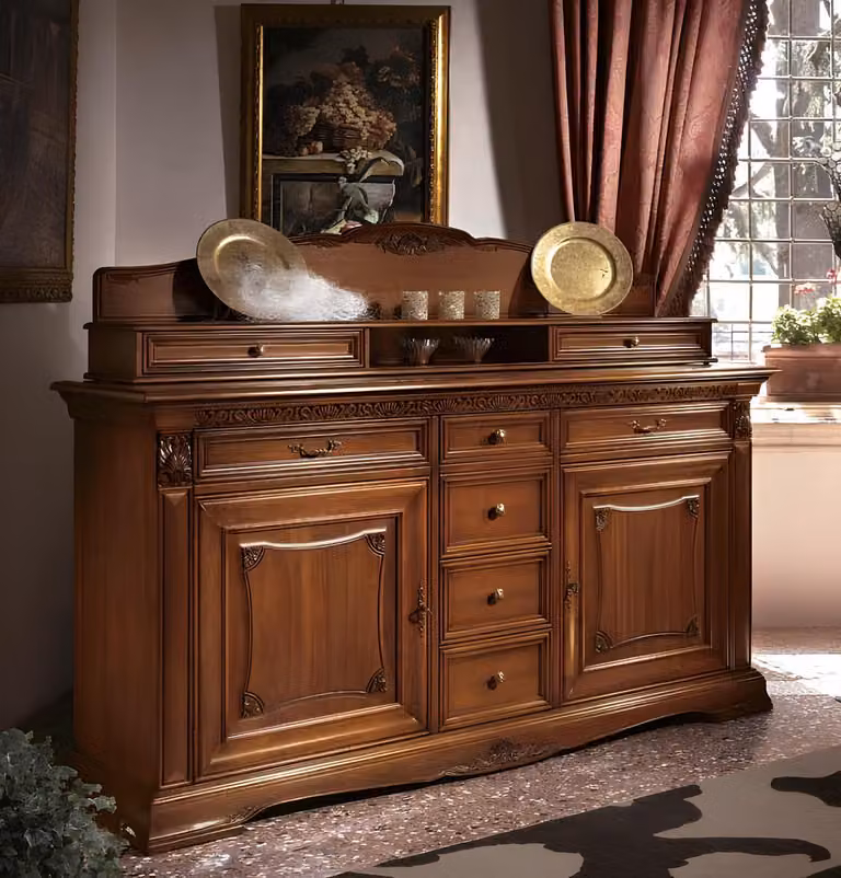 Xxl Buffet Kommode Kommoden Schrank Barock Rokoko Anrichte Konsole Regal Holz
