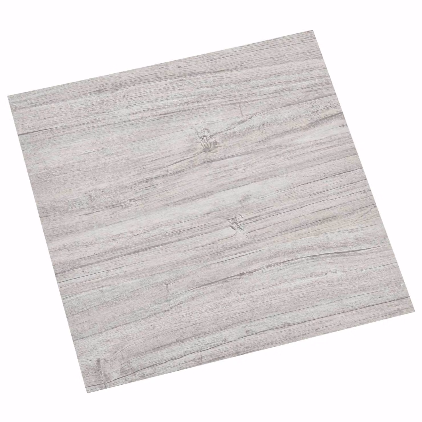 Plance per pavimentazione autoadesive vidaXL effetto legno in plastica, Grigio chiaro e bianco, L: 30,5 cm x P: 30,5 cm x H: 1,86 cm