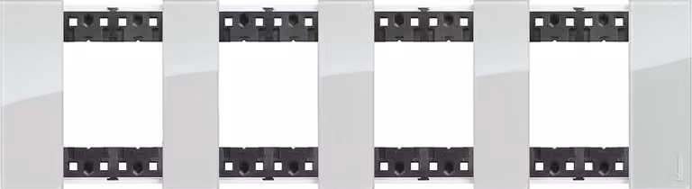 Pannello 2 x 4 modulo cristallo BTicino Living Now KA4802M4__ Aura