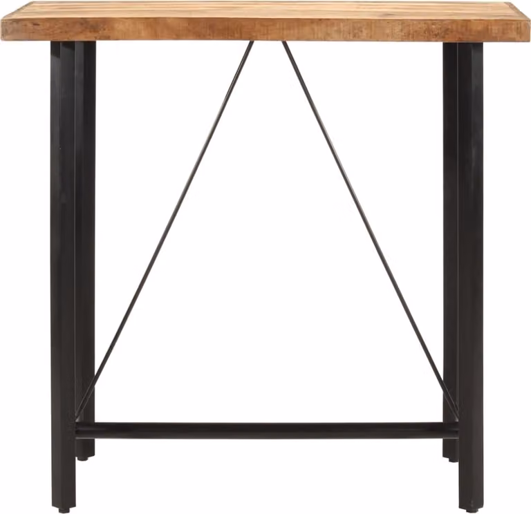 Tavolino da Bar 110x55x107 cm Legno Massello di Mango e Ferro